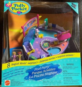 polly pocket pool party playset