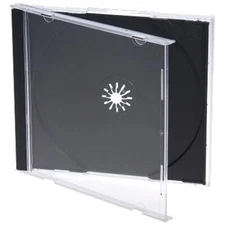 Lot of 10 Standard Black CD DVD Blu-ray Jewel Cases – Replacement Storage