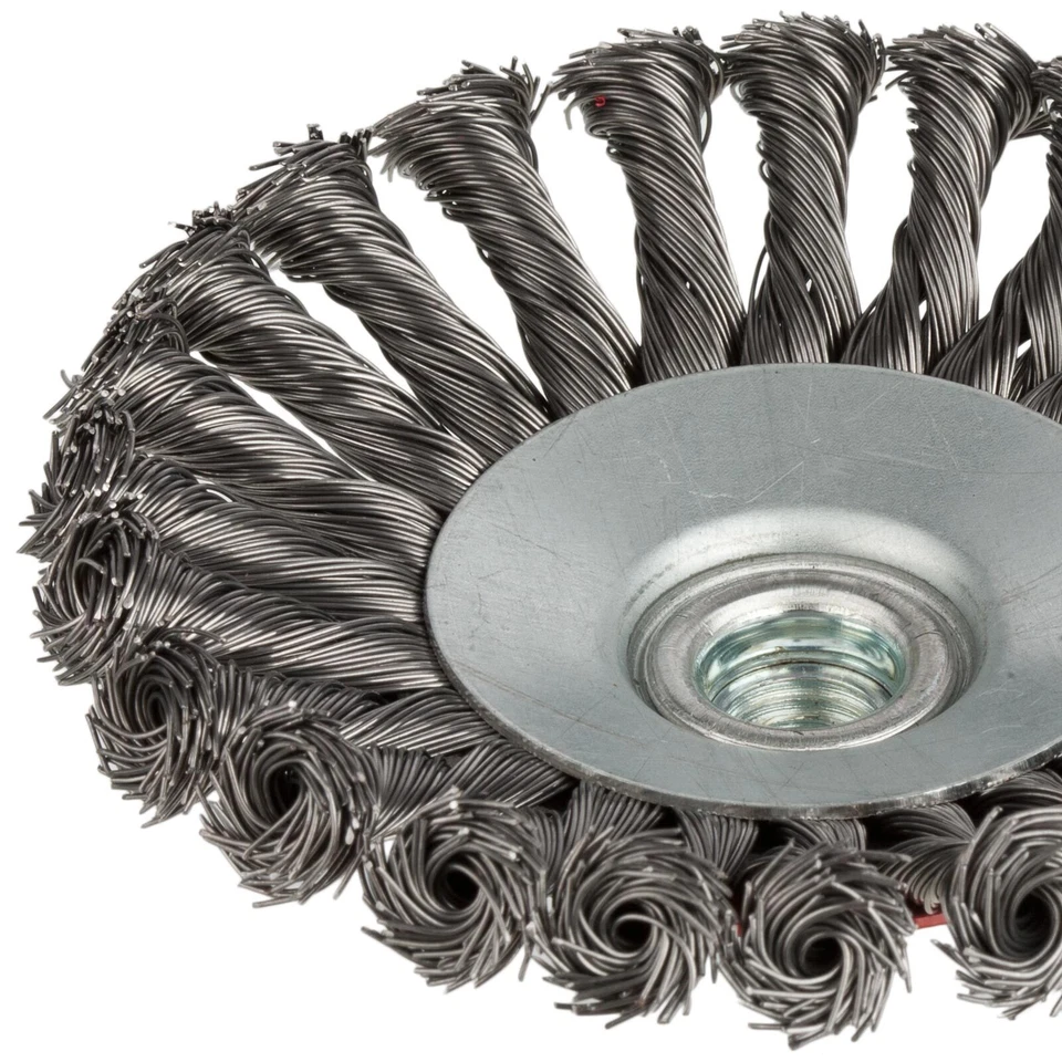 125mm Drahtbürste gezopft M14 für Winkelschleifer Stahlrundbürste Zopfbürste - Bild 4 von 4