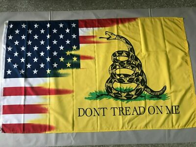 3X5 TRUMP 2028 USA Historic Gadsden AMERICA FIRST DTOM Flag Tatcical Banner