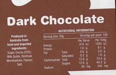 Buy Dark Drinking Chocolate Powder 2kg