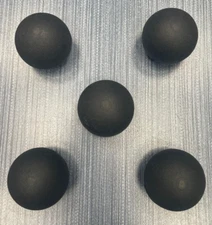 Lot of 5 x 1-3/8" Soft Ball Knob 3/8-16 Steel Zinc Insert Soft Touch Handle