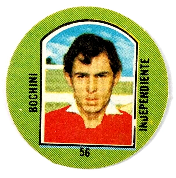 Ricardo Bochini Rookie Independiente 1976 Campeones Argentina Disc Card #56