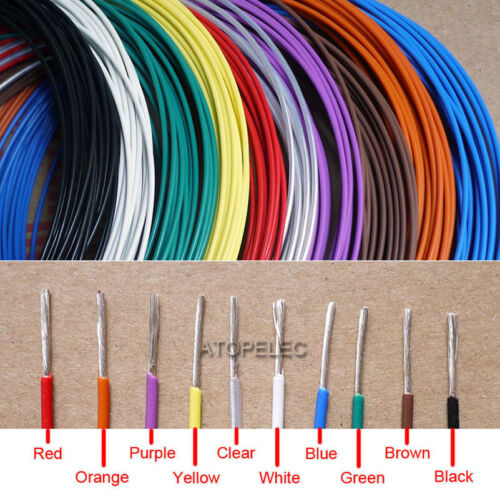 2M PTFE FEP Silver Plated Wire High Purity Oxygen Free Copper Cable Audio DIY - Picture 1 of 2