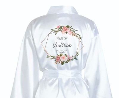 personalised silk robe