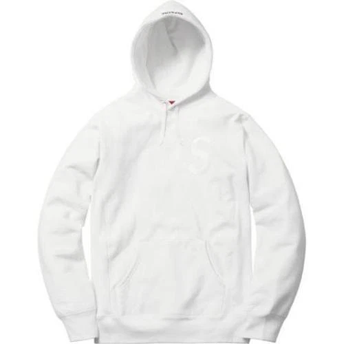 Sweat shirt à capuche logo Supreme Tonal S flambant neuf blanc FW17 XL