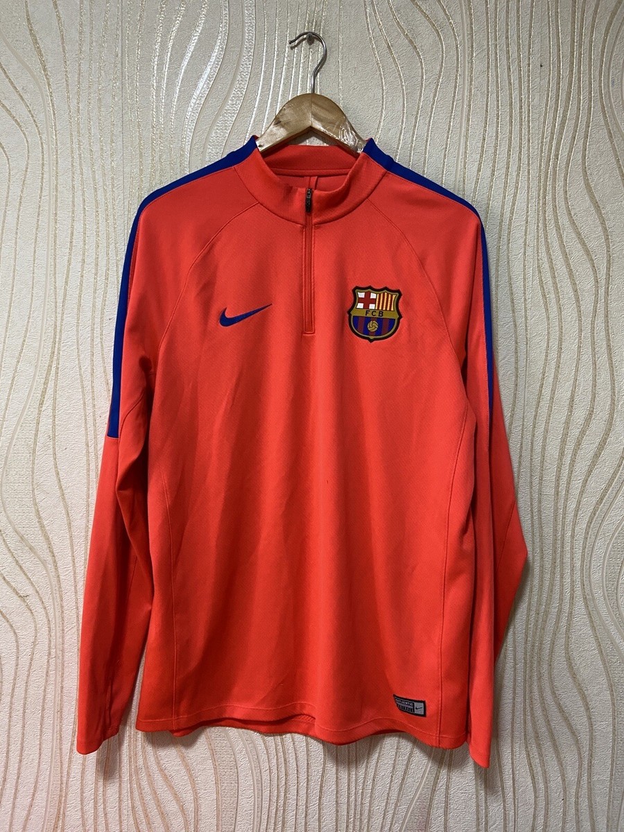 BARCELONA 2016 2017 FOOTBALL SOCCER TRAINING SQUAD DRIL TOP 1/4