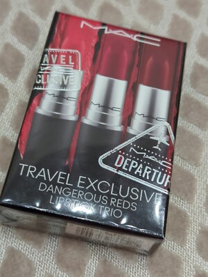Mac Travel Exclusive Lipstick Reds set-#607 #707 #602 -(3g Each