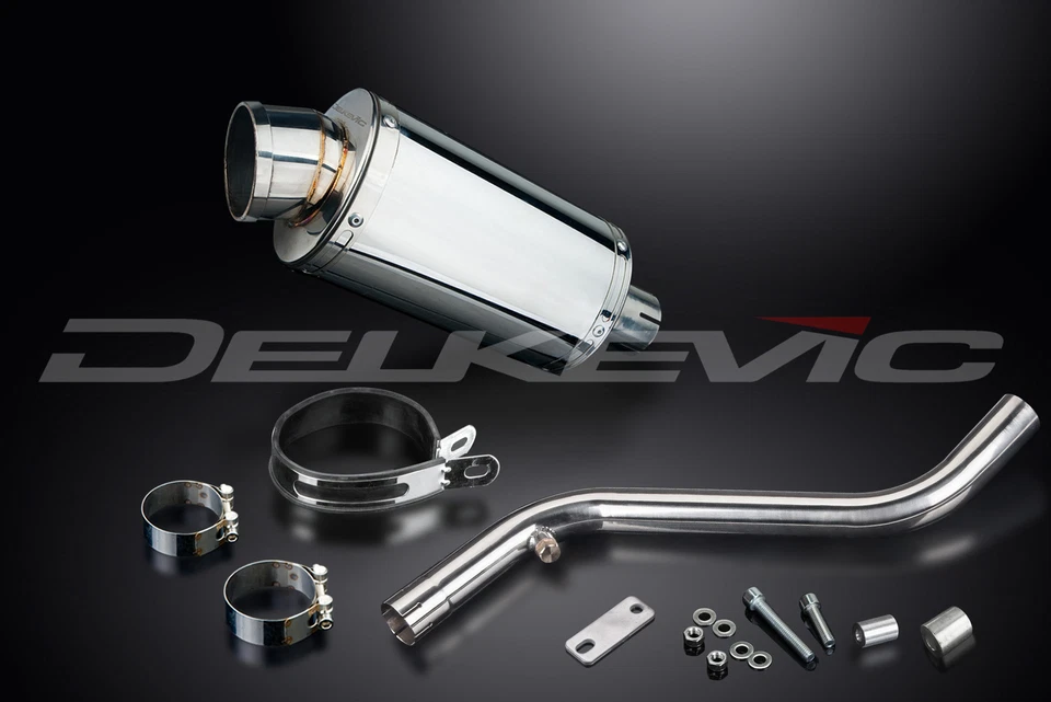 BMW R1150RS 2001-2004 Delkevic Slip On 9" Ovalado Acero Inoxidable Silenciador Kit Foto 2 de 4