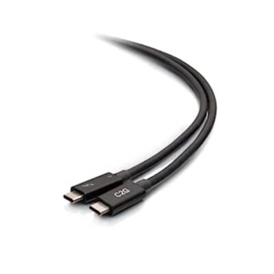 C2G 2,5 Fuß Thunderbolt 4 USB-C Aktivkabel - 40 Gbit/s Übertragungsgeschwindigkeiten & 100 W Leistung