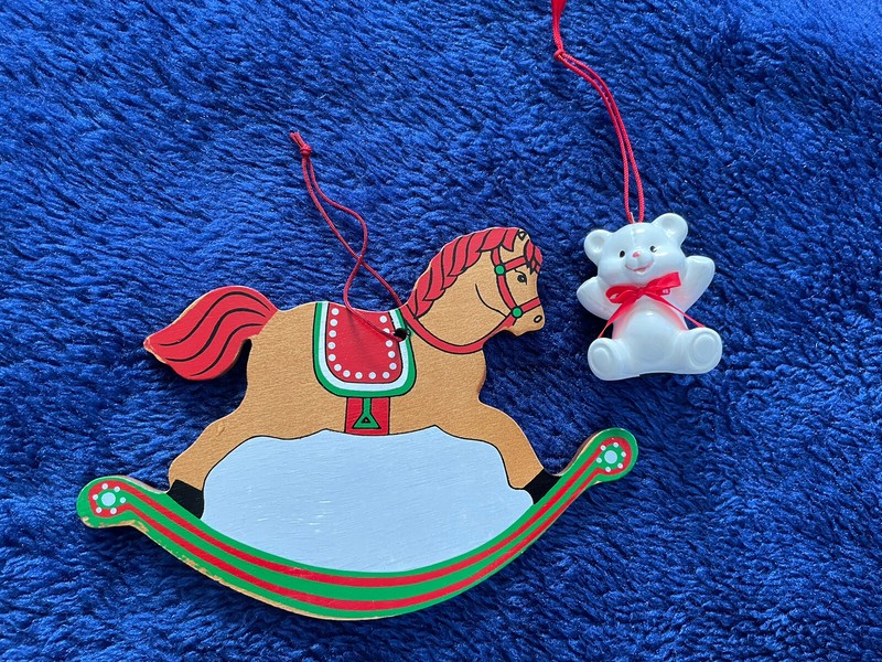 Rocking Horse & Teddy Bear Ornaments 