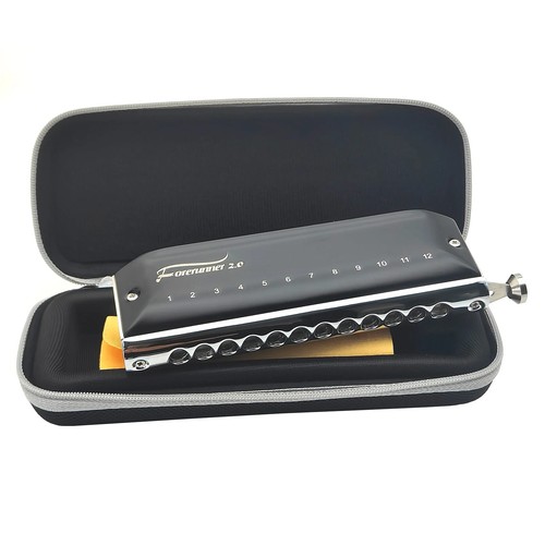 EASTTOP Updated FORERUNNER 2.0 without valves Chromatic Harmonica 12Hole 48Tones - Picture 15 of 23