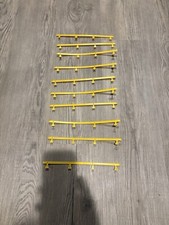 TYCO, 9" YELLOW HO SLOT CAR GUARD RAILS Lot Of 10