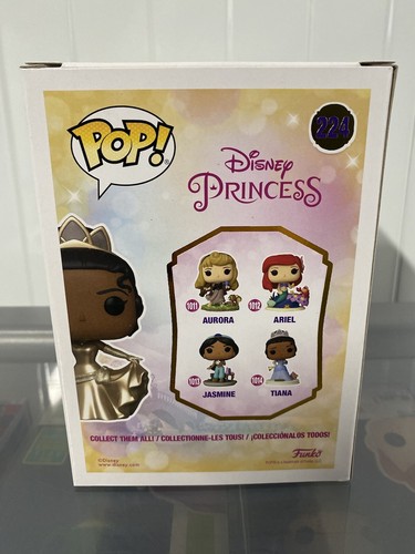 Disney Tiana (con pin) Funko Pop! Vinilo #224 exclusivo Princesa y la rana - Imagen 3 de 6