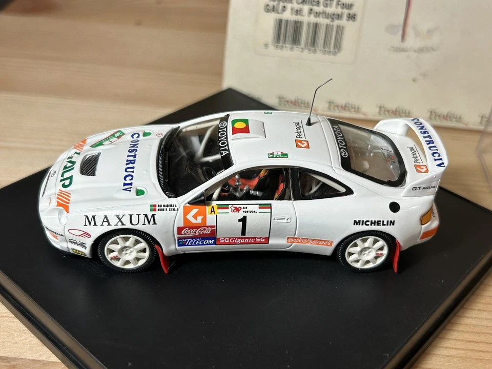 TROFEU 706 TOYOTA CELICA FT FOUR GALP #1 R.MADEIRA 1st RALLY PORTUGAL 1996 1:43 - Immagine 3 di 4