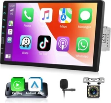 Single 1 Din 9"Car Stereo Radio CarPlay Bluetooth MP5 Player FM USB Touch Screen