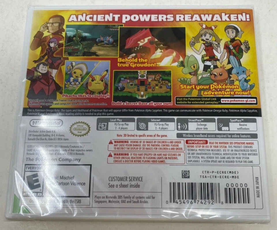 Pokemon Omega Ruby Nintendo 3DS Game Brand New & Factory Sealed! - Image 2 of 2