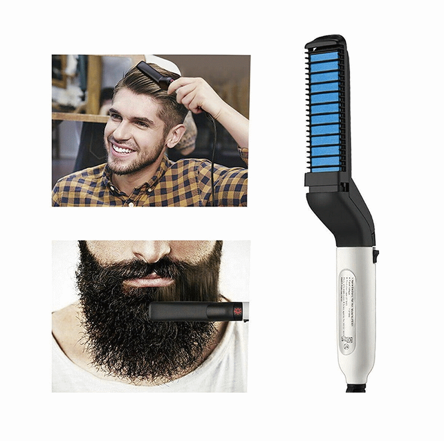Before And After Newmen Pro Heated Beard Brush (3 Pack) NewmenPro