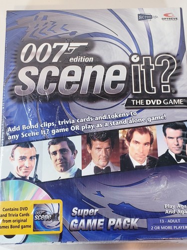 James Bond 007 Edition Scene It DVD Super Game Pack New Sealed Trivia