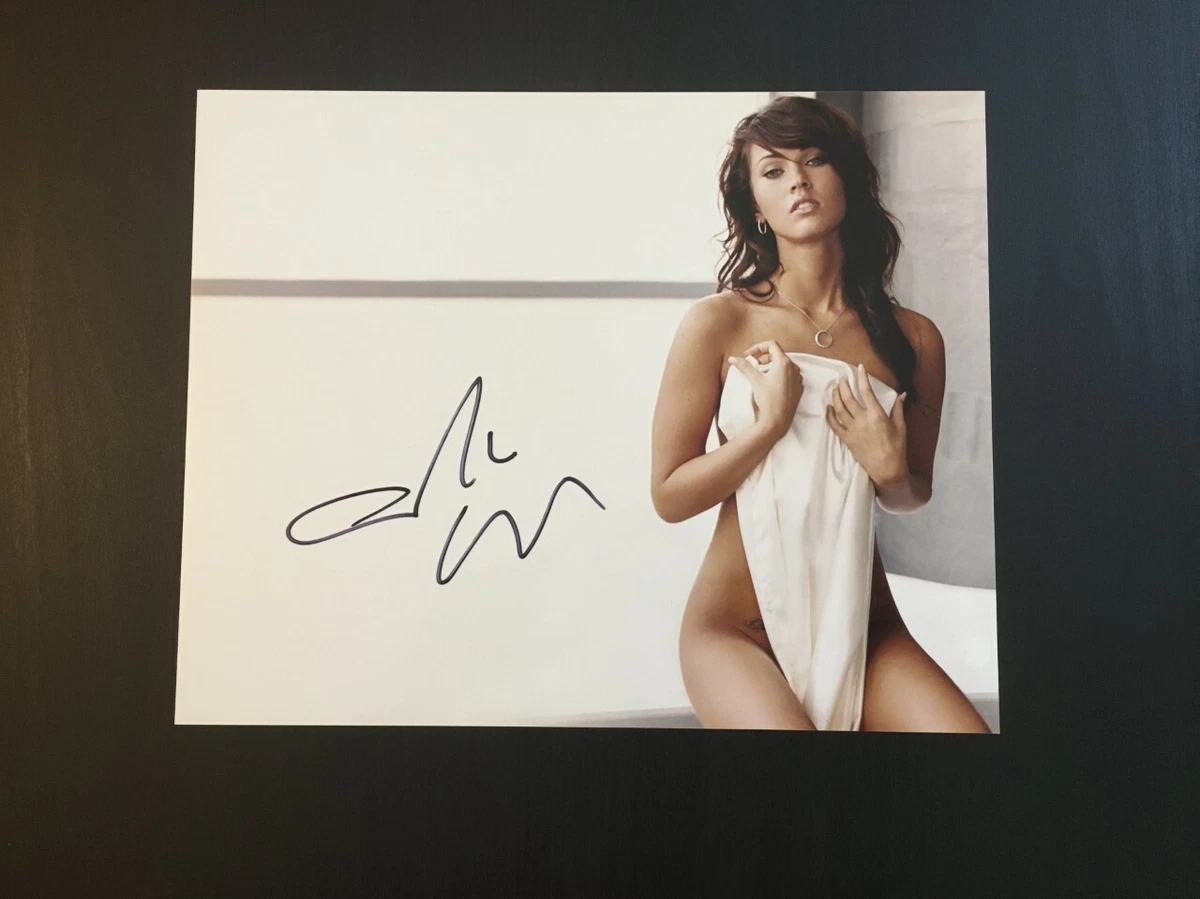 Megan Fox In Person Hand Signed Naked Under Bed Sheet 10x8 Photo  WProof+COA #2 | eBay