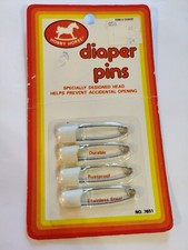 Vintage 1970s Diaper Pins NOS