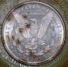1878-S Morgan Silver Dollar Gorgeous Old Album Coin BU++ Wild Spotty Toning