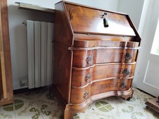 Ribalta VENETA MOSS Antica Secretaire Scrittoio Comò Cassettone credenza vetrina