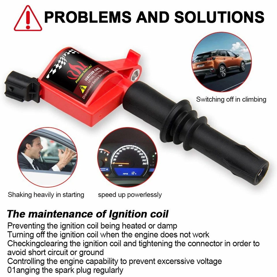 DG511 Ignition Coils 8 Pack for 2005-2008 Ford F150 F250 Expedition V8 4.6/5.4L - Изображение 4 из 4