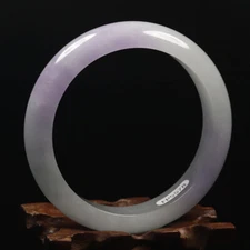 61mm Lavender Purple Jadeite Jade Bangle Bracelet Chinese Jade Bracelet 11209