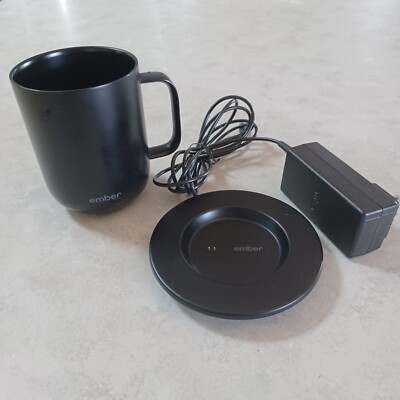 Ember Temp Control Smart Mug - 10 oz Black - App Controlled Heated Coffee Cup
