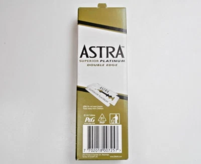 ASTRA- GILLETTE ASTRA Rasierklingen Made in St. Petersburg Russia old version 100 pc DE BLADES!