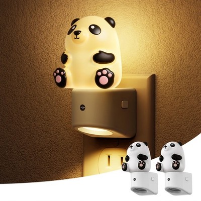 Night Light for , 3D Panda Night Light Plug in, Dusk to Dawn Nursery Night Li...