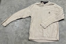 Vintage Chaps Ralph Lauren Hand Framed Herringbone Chunky Knit Sweater Mens L