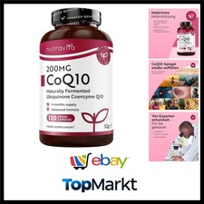 Coenzym Q10 – 200mg pro Kapsel – 120 vegane Kapseln – 4 Monate Reichweite CoQ...