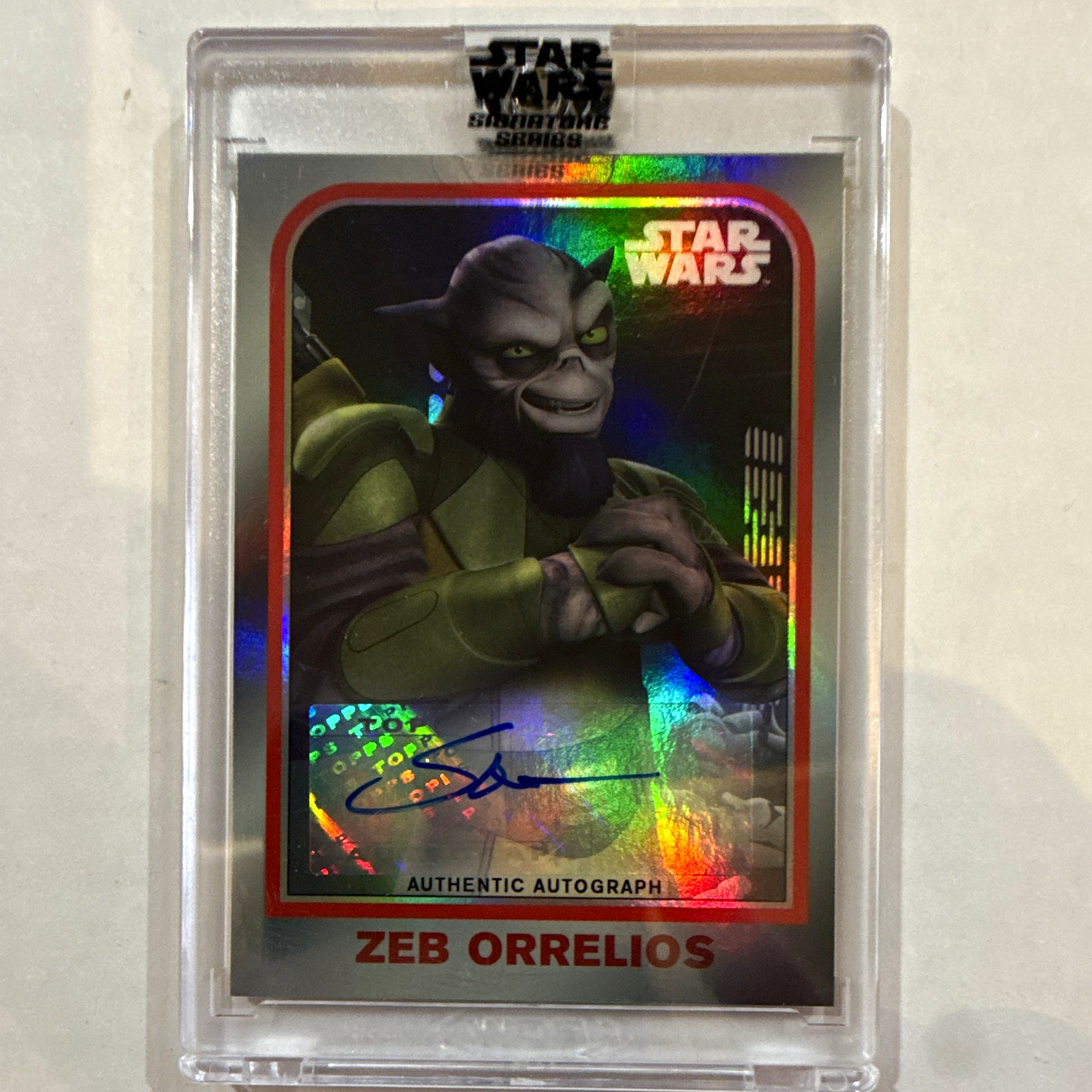 2017 Topps Star Wars Signature Series Autograph AV-SB Zeb Orrelios Steve Blum