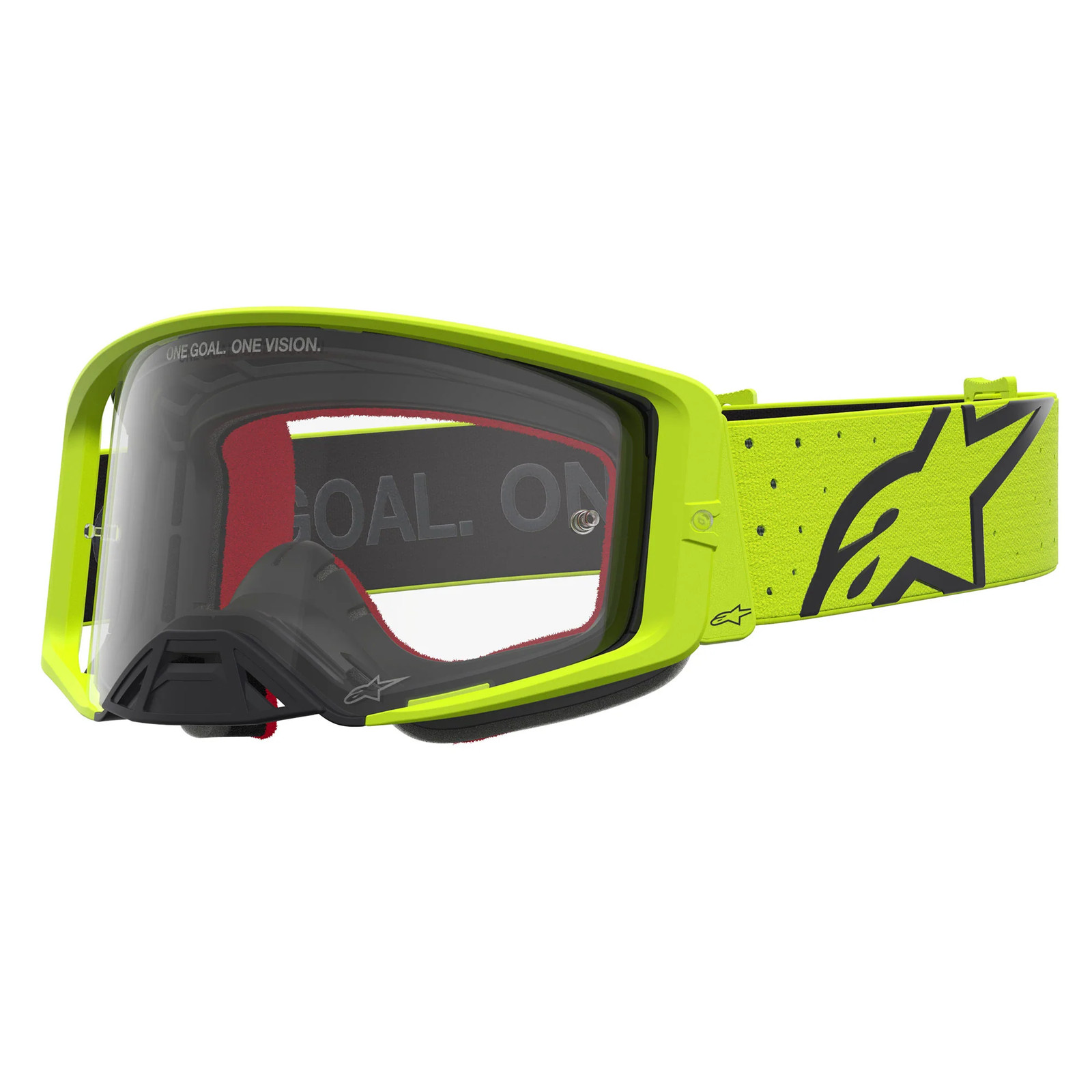 Alpinestars Supertech VESTA MX Goggles (Yellow Fluo/Black) Clear Lens - Image 4