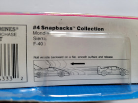 Vintage Galoob 1989 Micro Machines Snap Backs #4 Mondial Sierra F-40 6433 NEW