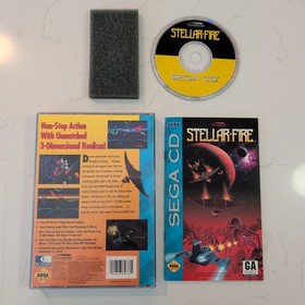 Stellar Fire Sega CD W/ Manual & Registration Card - Authentic, Tested & Working
