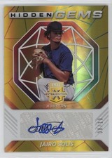 2021 Panini Elite Extra Edition Hidden Gems Gold 8/10 Jairo Solis Auto 2t9