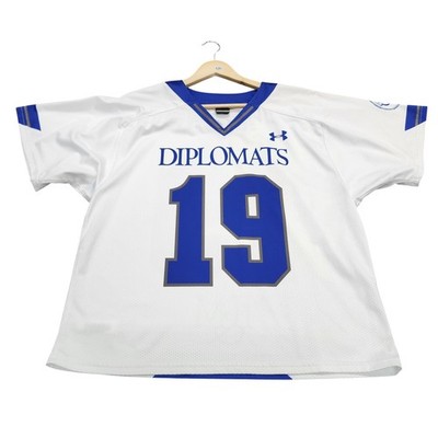 Franklin & Marshall Diplomats Jersey Mens XL White NCAA Football Under Armour 19