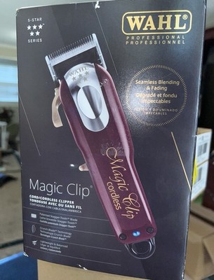 Wahl Professional 5-Star Series Cordless Magic Clip Hair Clipper 8148 Bundle