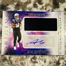 Panini 2025 Origins Rookie Jumbo Patch Autographs Tetairoa McMillan RC Auto