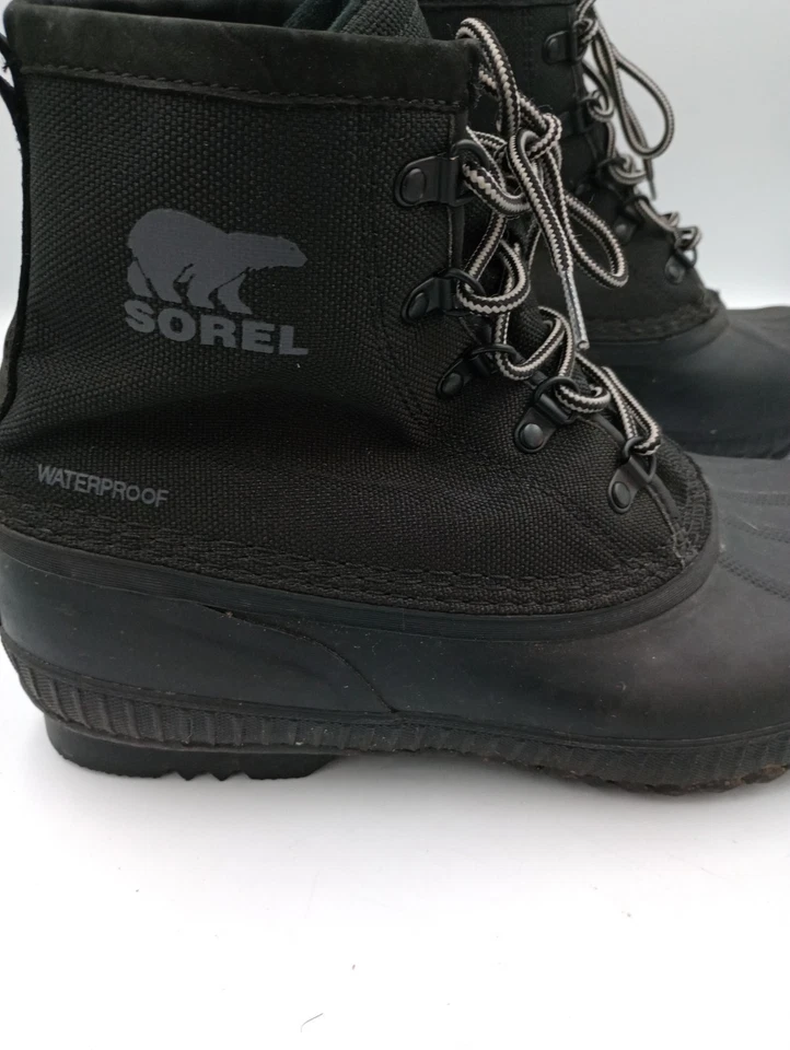 Sorel Cheyanne II Black Short Nylon Boot Men's Size 11 Waterproof  - Image 4 of 4