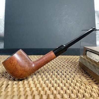 Dunhill Smooth Surface Straight Rod Billiard Pipe, Briar Wood Pipe