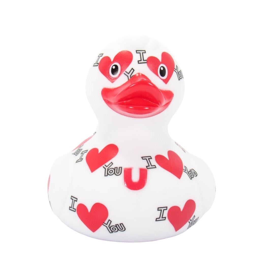 Bath Rubber Ducks Bud Duck Luxury I love You 10cm Collectable Fun Novelty Gift