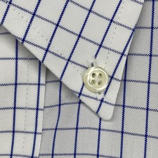 BROOKS BROTHERS Shirt 16-34 Non Iron Dress Check Traditional Fit Cotton White