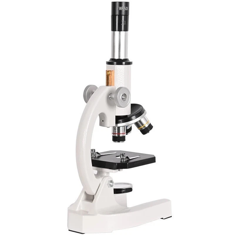 Microscope Monoculaire 40X-2000X LED Support Téléphone HD Laboratoire Étudiant - Photo 4/4