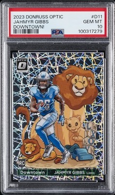 2023 PANINI DONRUSS OPTIC DOWNTOWN! #D11 JAHMYR GIBBS PSA 10 | eBay
