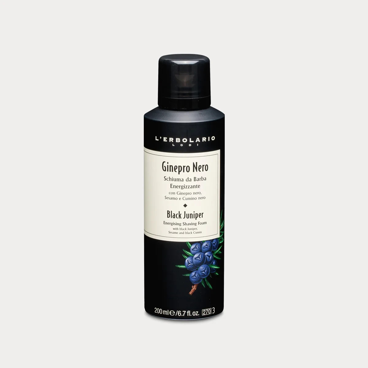 Schiuma da Barba Energizzante Ginepro Nero 200ml - L'Erbolario - Immagine 2