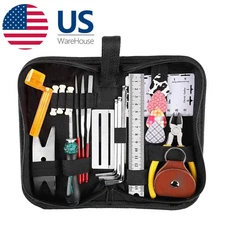 Guitar Repairing Maintenance Tool Kit with Carry Bag for Guitar Ukulele Bass